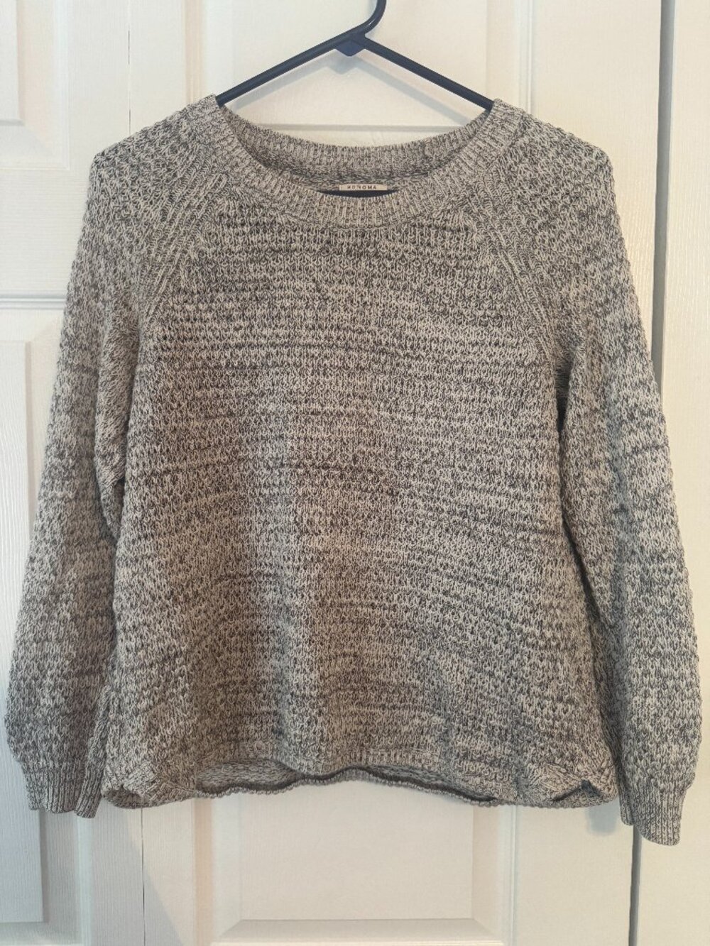 Sonoma Grey Knit Lightweight Sweater